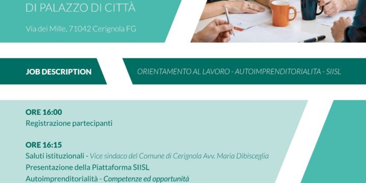 A Cerignola un Focus sul lavoro